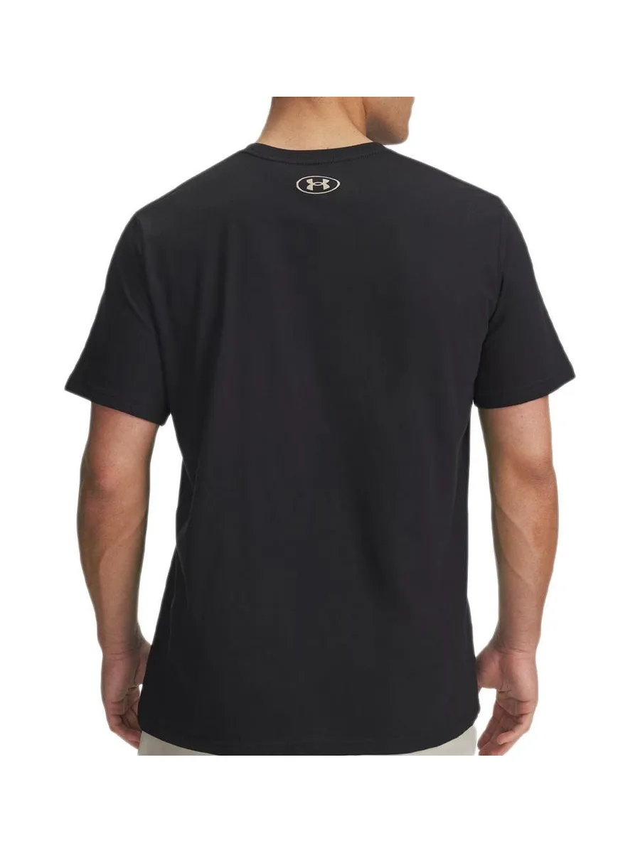 T-shirt Noir/Doré Homme Under Armour Left Chest 2