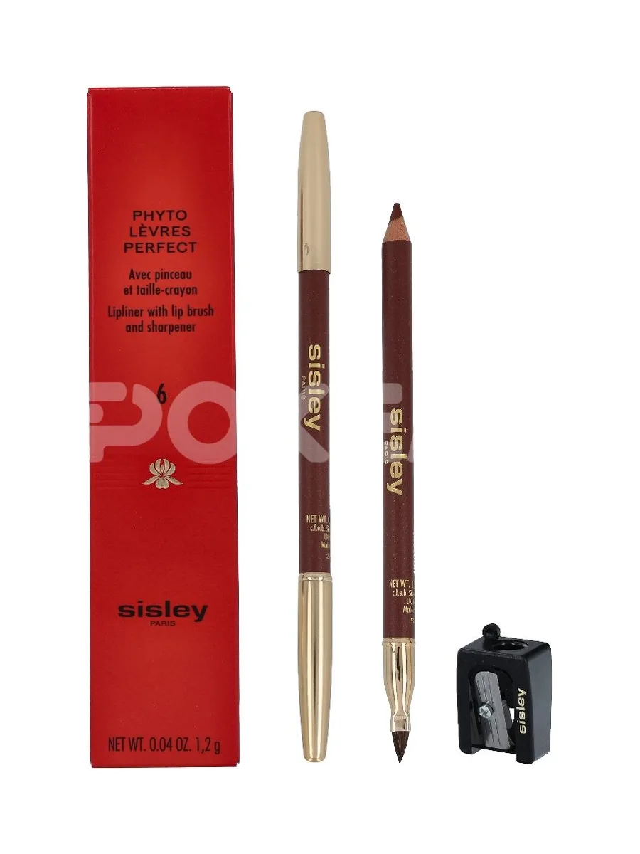 Sisley Phyto-Levres Perfect Lipliner 1.2g - #06 Chocolat - With Lip Brush And Sharpener 1