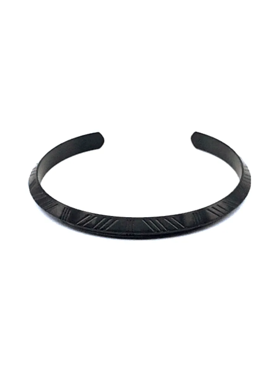 Bracelet Invalides noir - acier 5