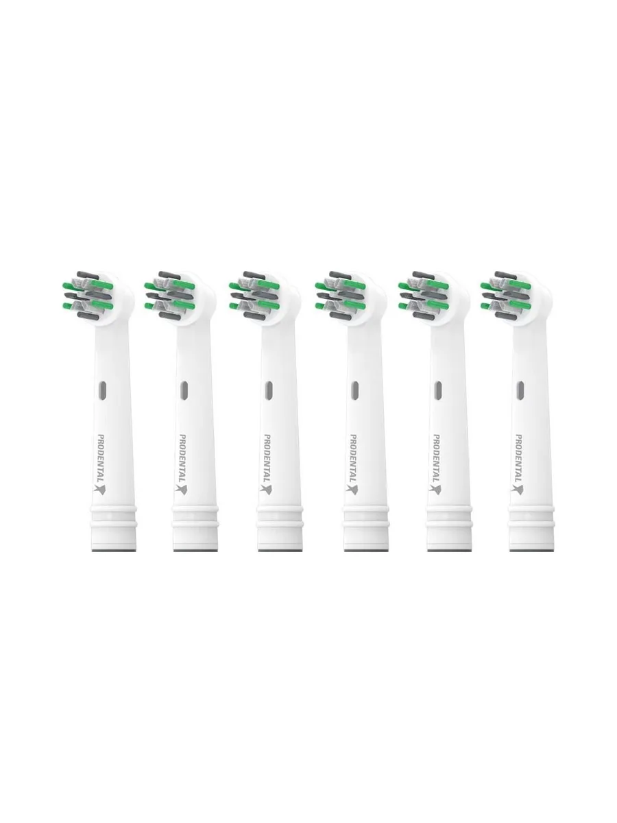 X6 Brossettes de Rechange Rotative Prodental Pro Action 1