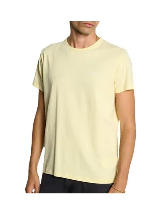 T-shirt Jaune Homme Pepe Jeans Original Basic PM508212 1