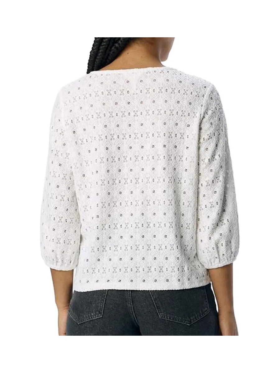 Blouse Brodée Blanche Femme Vero Moda Aila 3