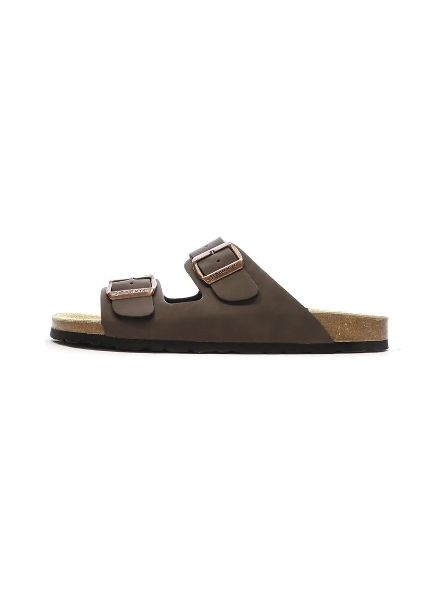 Sandales Marrons Lisses Homme Schott Arthur 2
