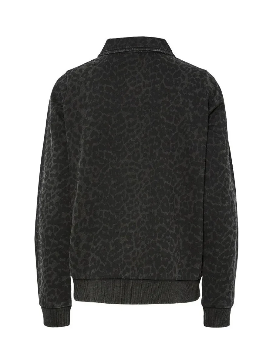 Sweat Manches Longues Léopard Femme Pieces Jackie 3