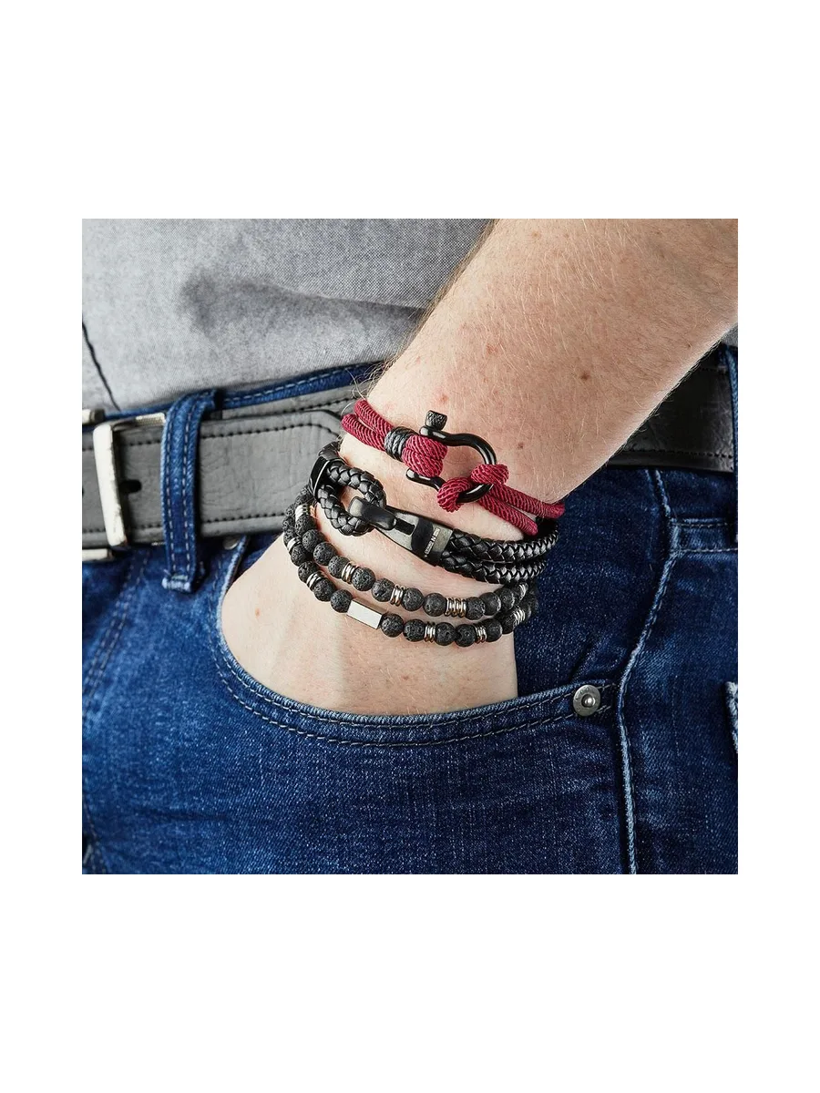 Bracelet Noir Geographical Norway 315011 3