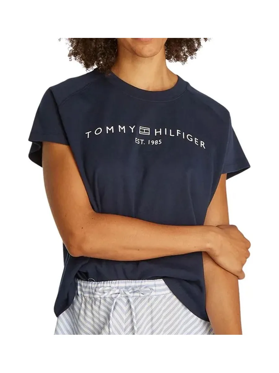 T-Shirt Marine Femme Tommy Hilfiger Mdrn 2