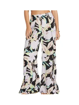 Pantalon Noir à Fleurs Femme Billabong Split Spirit 1