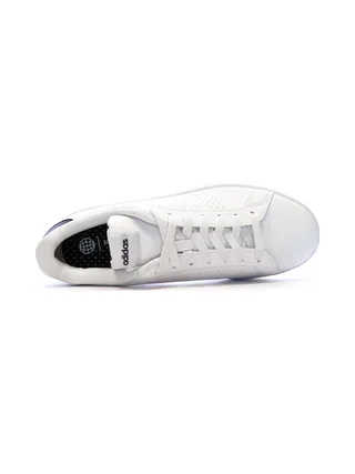 Baskets Blanches/Noires Homme Adidas Advantage 4