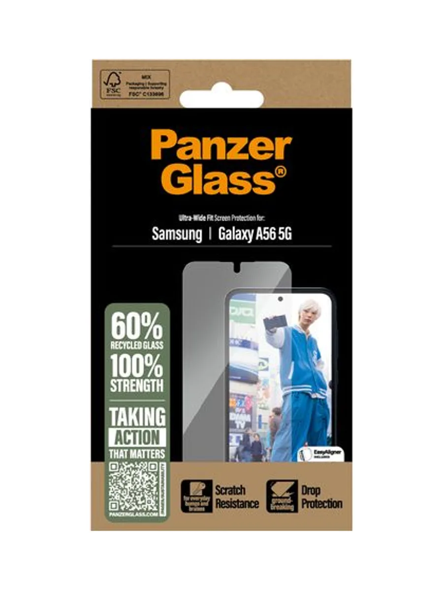 PanzerGlass ® Screen Protector Samsung Galaxy A56 5G | Ultra-Wide Fit w. EasyAligner 3