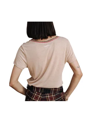 T-shirt Beige Femme FREEMAN PORTER Tonia Linen 2