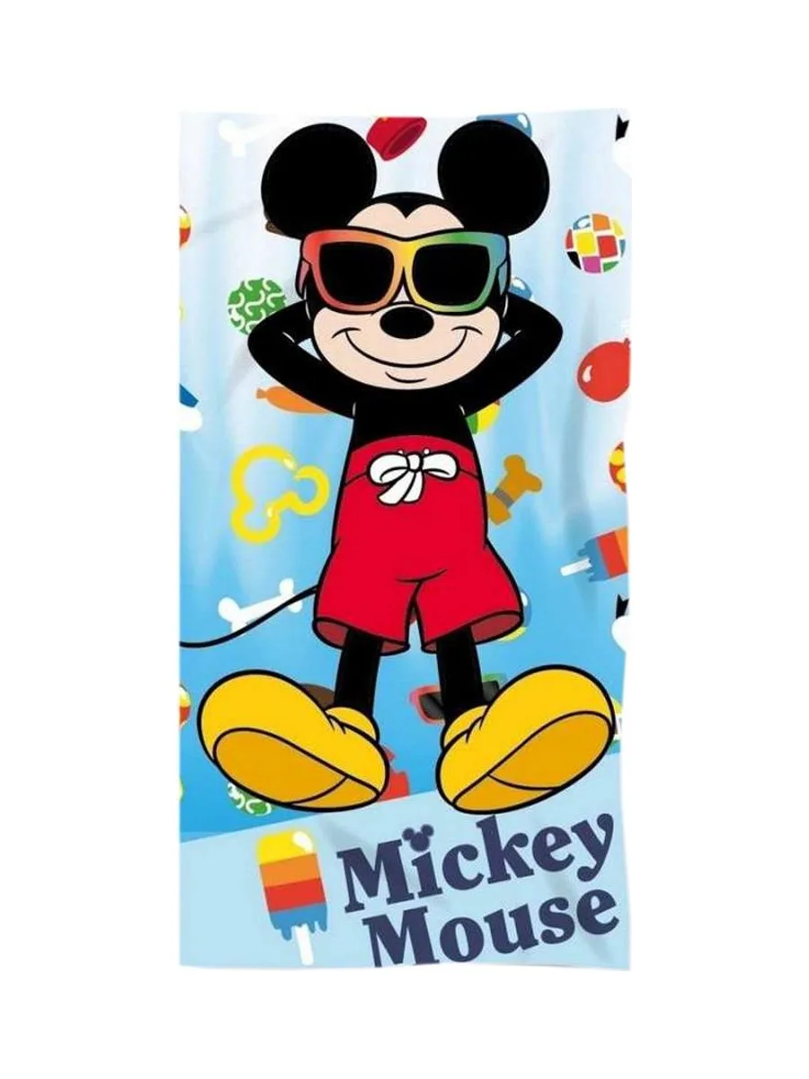 Serviette Bleu/Rouge Garçon Sport Zone Mickey 2