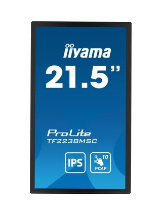 21.5" Bonded PCAP Bezel Free 10P Touch w 3