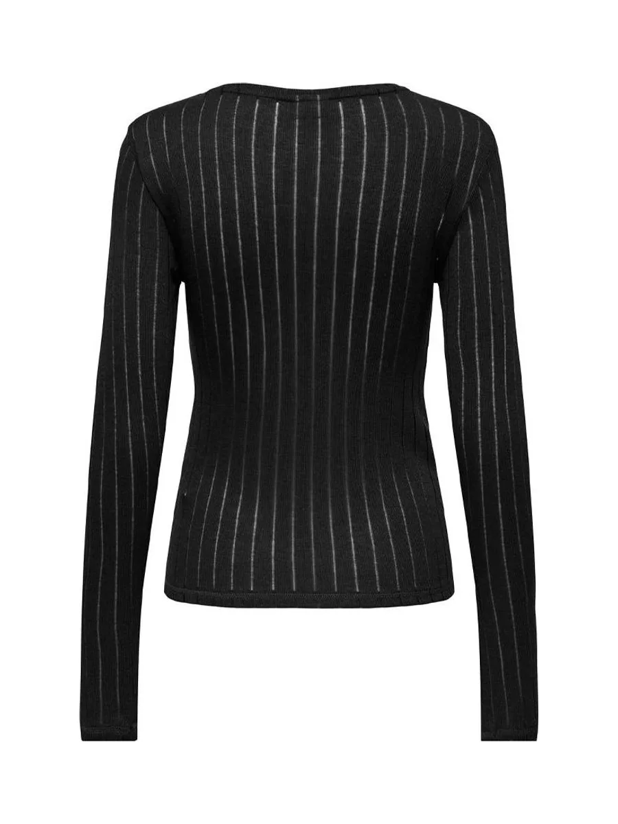 T-Shirt Manches Longues Noires Femme JDY Cordelia 3