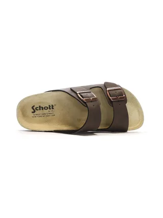 Sandales Marrons Lisses Homme Schott Arthur 2