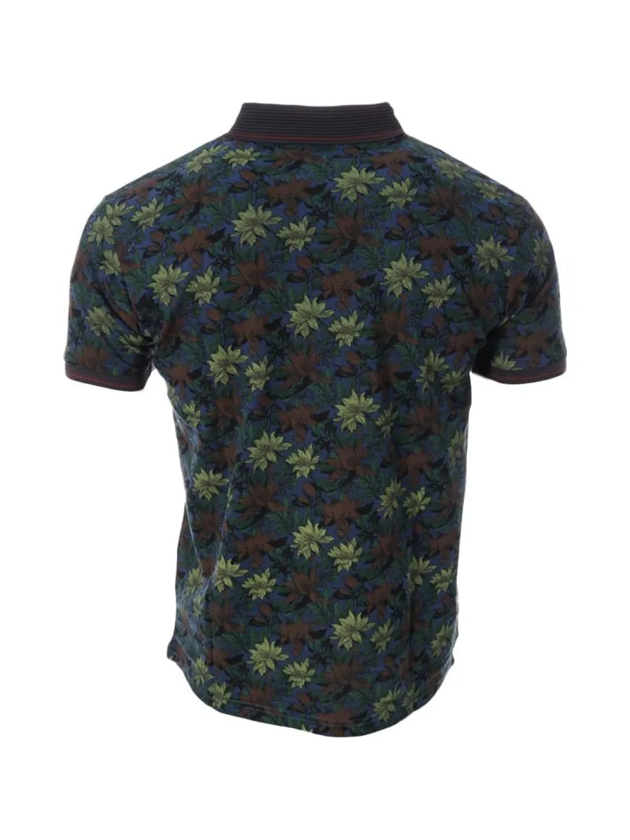 Polo Noir/Vert/Bleu Homme RMS26 91314 3