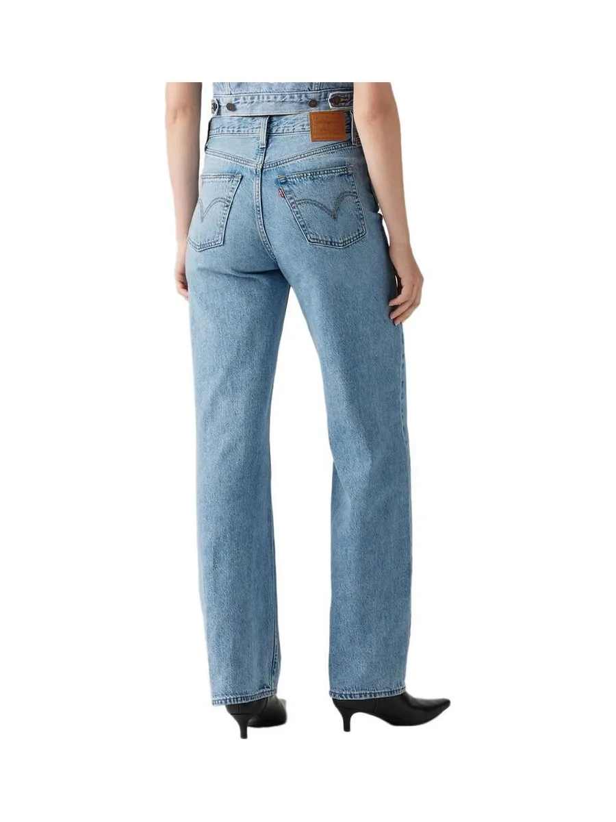 Jean Bleu Femme Levi's Ribcage Wide Leg A6081 3