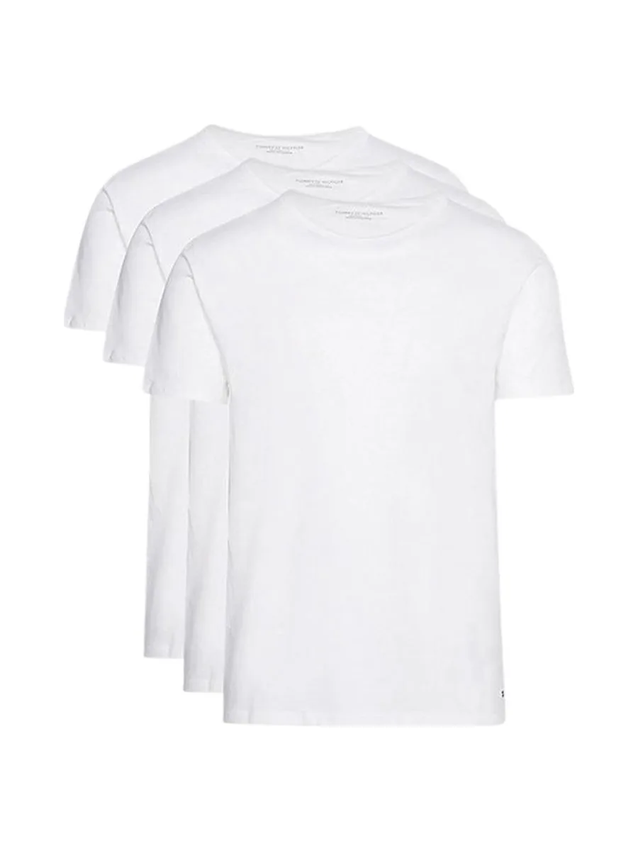 Lot de 3 T-Shirts Blanc Homme Tommy Hilfiger Stretch 3