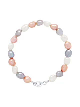 Bracelet Véritables Perles de Culture d'Eau Douce Baroques 6-7 mm — Argent 925 Millièmes — 18 cm 1