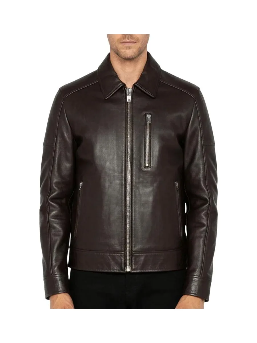 Blouson Marron Homme Schott LCADAMBRO 2