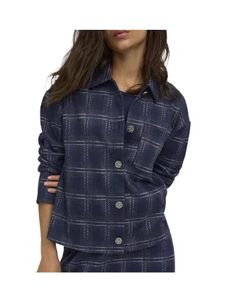 Chemise à Carreaux Bleu Femme JDY Filukka 1