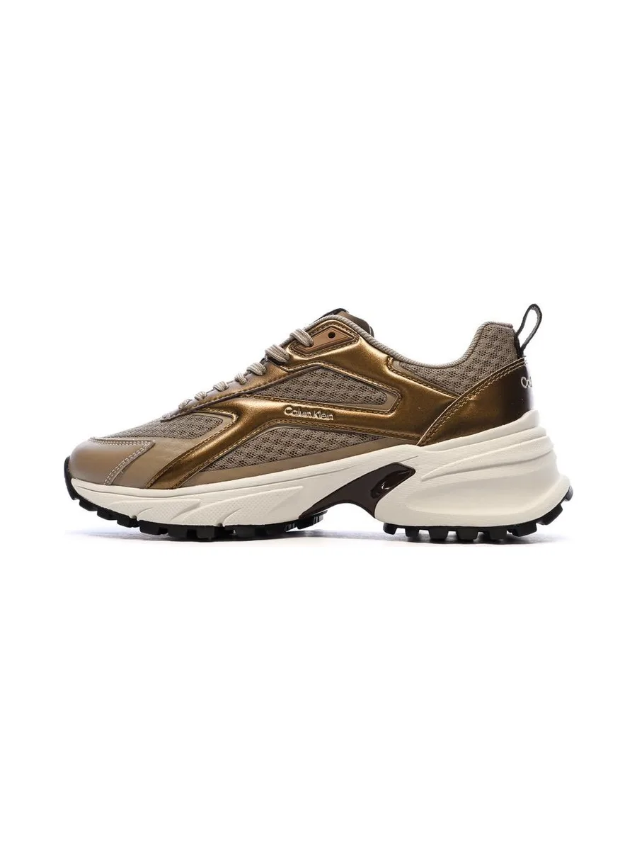 Baskets Marron Femme Calvin Klein Jeans Hike Run Ckstripe 2