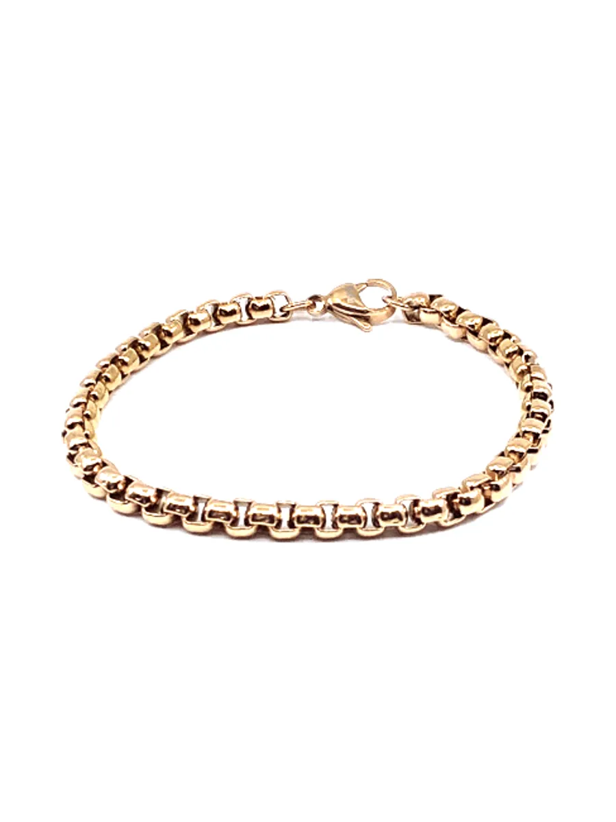 Bracelet Agnettes doré - acier 5