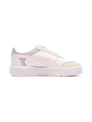 Basket Blanches/Mauves/Jaunes Fille Puma Carina Mia 2