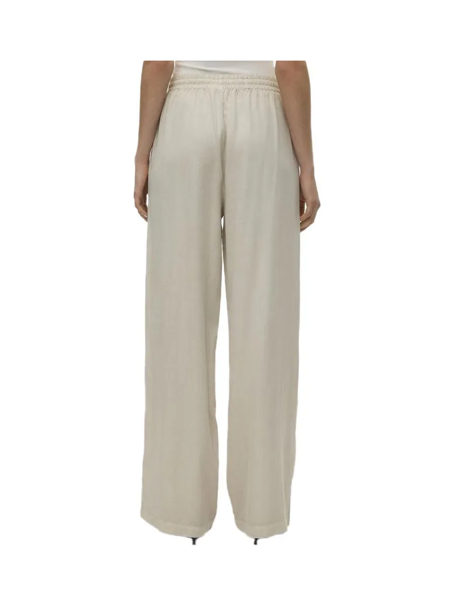 Pantalon fluide Écru Femme Vero Moda Bree 3