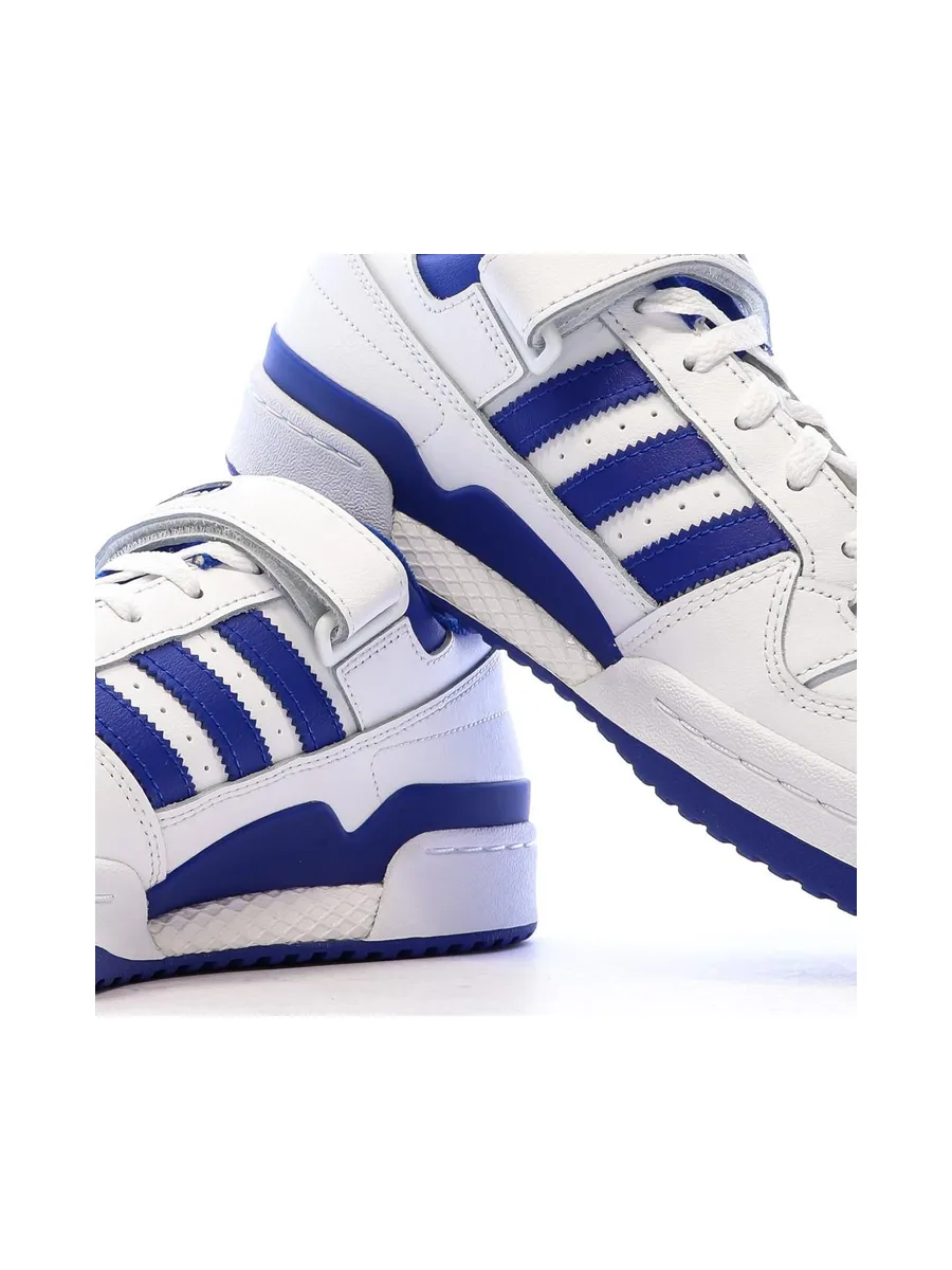 Basket Blanc/Bleu Homme Adidas Forum Low 8