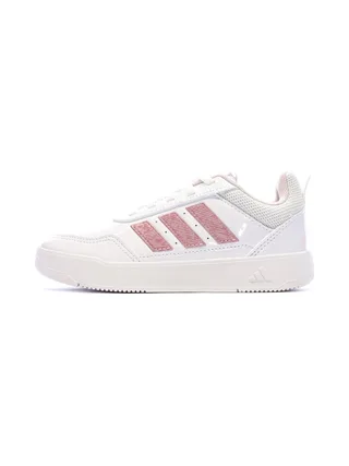 Baskets Blanc/Rose Enfant Adidas Tensaur 1