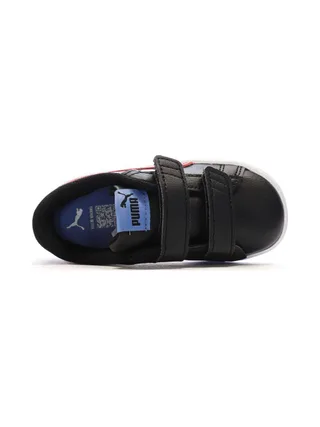 Baskets Noires/Rouges Garçon Puma Smash 3.0 4