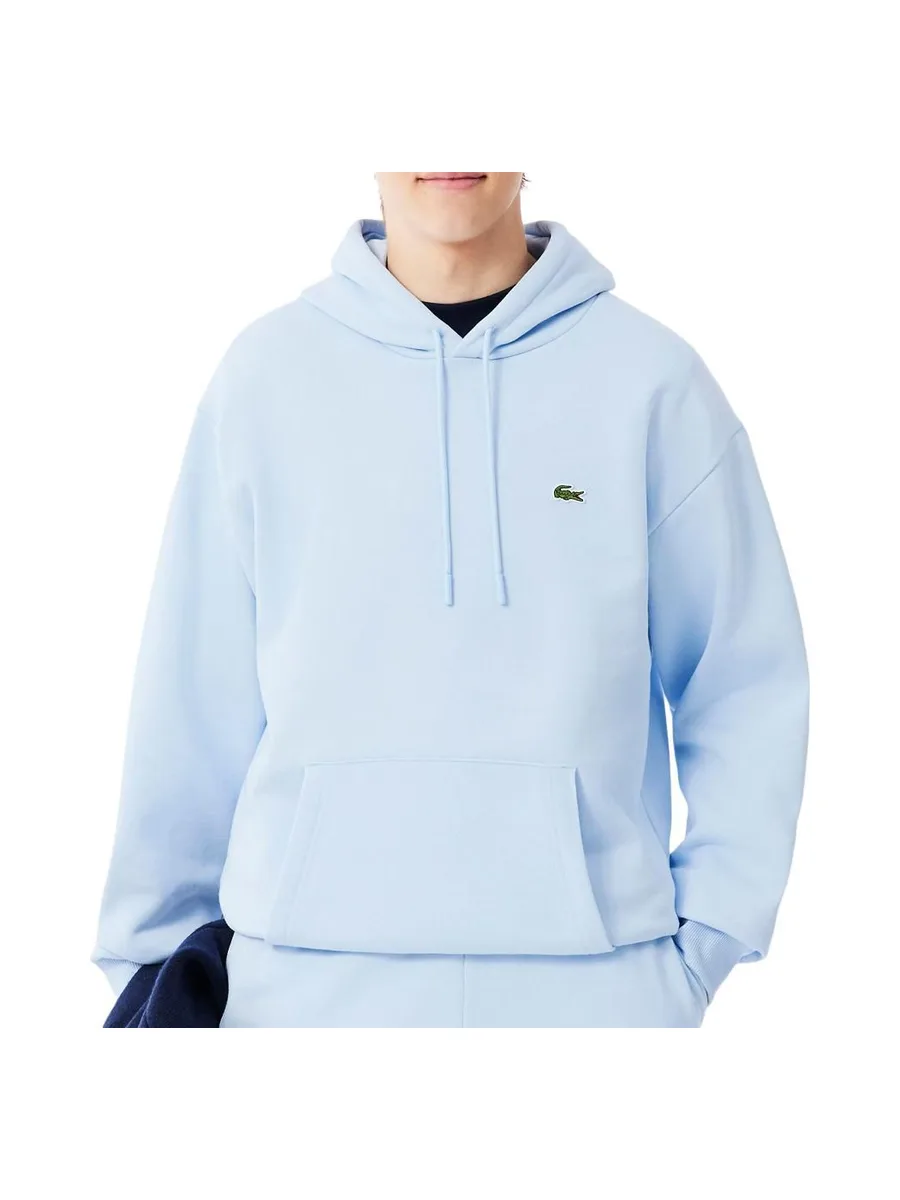 Sweat à Capuche Bleu Ciel Homme Lacoste SH8863 2