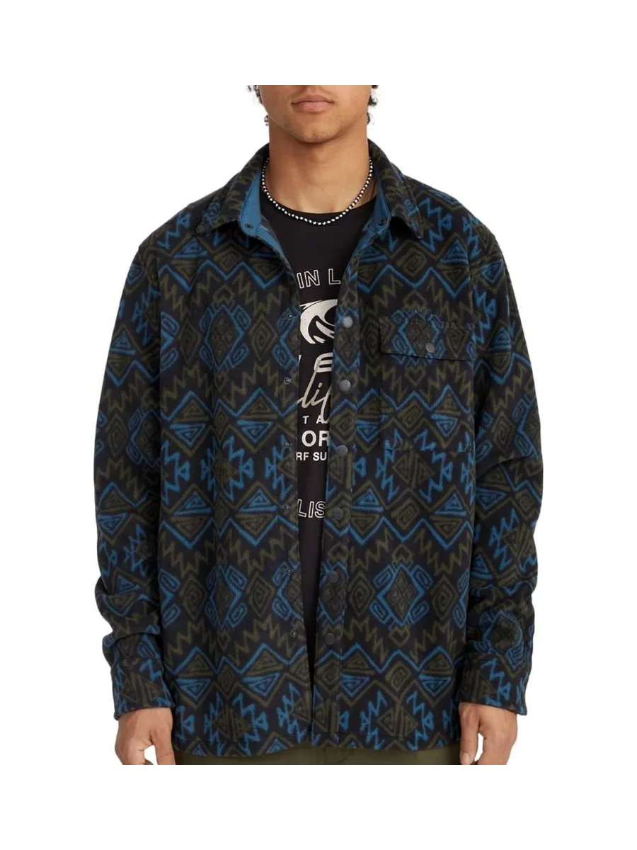 Surchemise Noire/Bleu À Motifs Homme O'Neill Superfleece 2