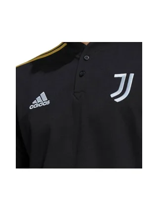 Juventus Turin Polo de foot Noir Homme Adidas 2022/23 3