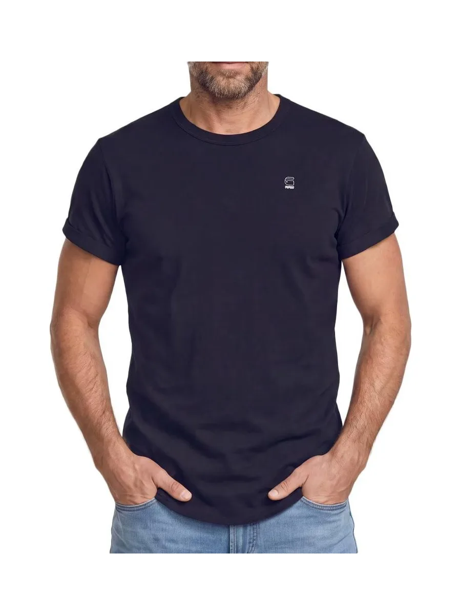 T-Shirt Marine Homme G-Star RAW Logoss0 2