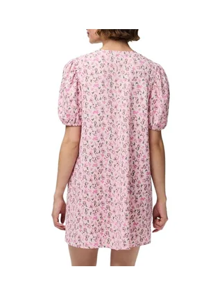 Robe Fleuris Rose Femme Pieces Talia 2