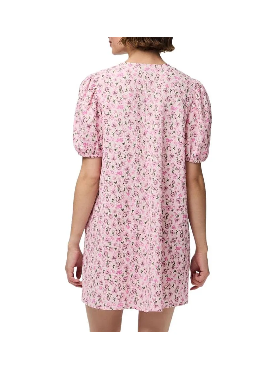 Robe Fleuris Rose Femme Pieces Talia 2