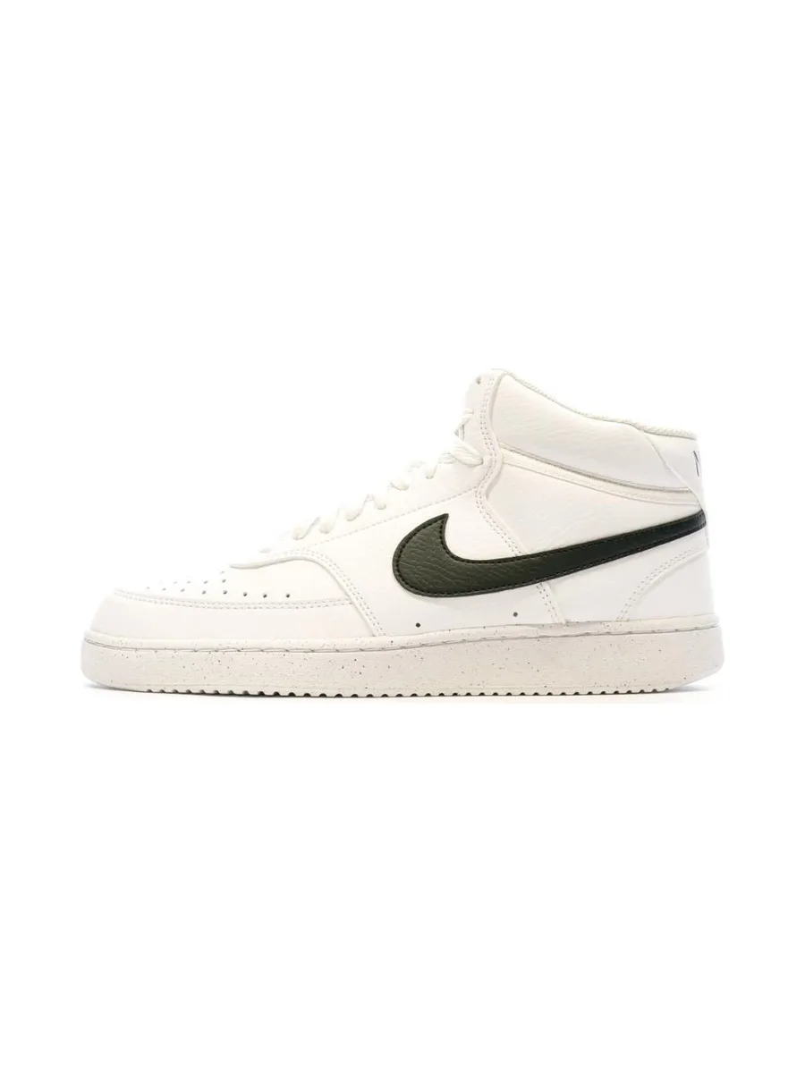 Baskets Blanche/Noir Homme Nike Court Vision Mid 2