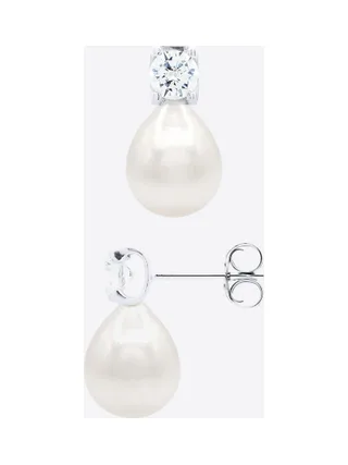 Boucles d'Oreilles Solitaire Oxyde de Zirconium 4,5 mm — Argent 925 Millièmes Rhodié 3