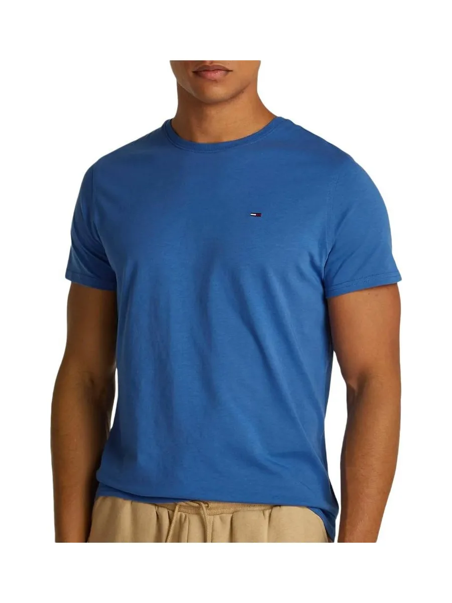 T-shirt Bleu Homme Tommy Hilfiger Tjm Xslim Jersey 2