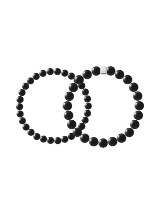 Ensemble de 2 Bracelets — Argent 925 Millièmes Rhodié — 19 cm — Homme 1