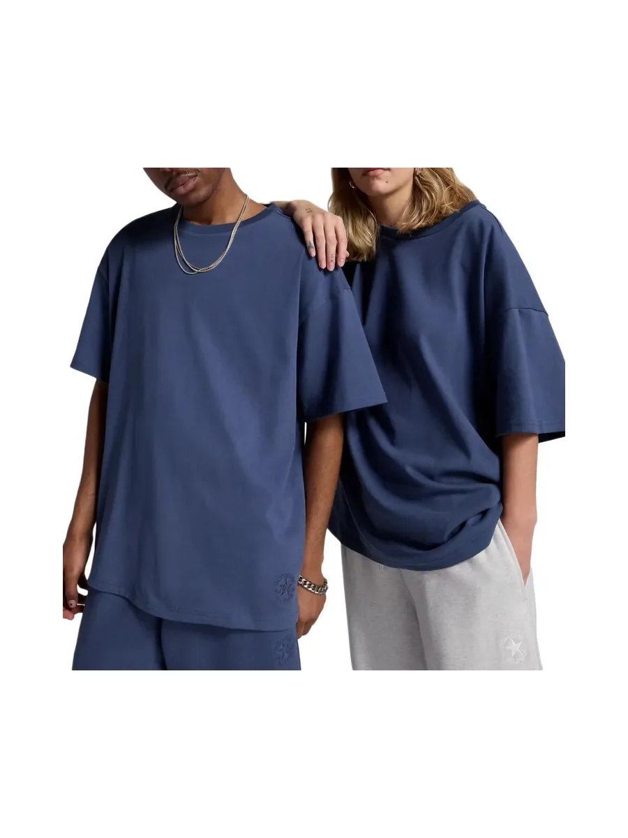 T-Shirt Bleu Mixte Converse Gold 2