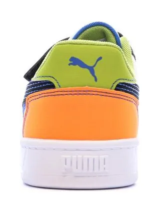Baskets Blanches/Noires/Bleu Garçon Puma Caven 2.0 3