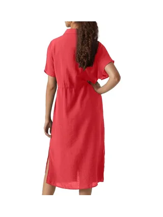 Robe Corail Femme Vero Moda Miris 2
