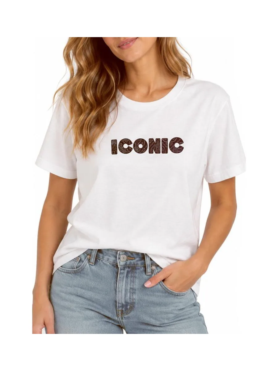 T-Shirt Blanc Femme Mère et Fille Iconic Bandana 2