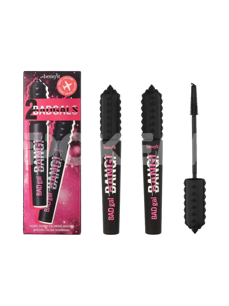 Benefit Duo Set: Badgal Bang! Volumizing Mascara 17g - #1 Intense Pitch Black - 2x8,5gr 1