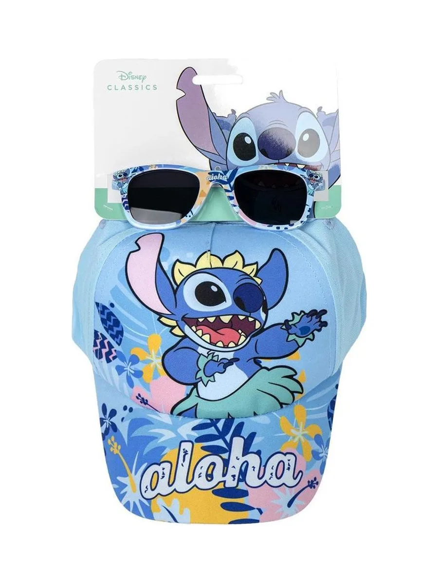 Kit Casquette + Lunette de Soleil Bleu Enfant Sport Zone Stitch Aloha 2