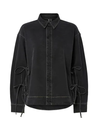 Veste en Jean Bleu/Brut Femme Pieces Pcmathea Curved Denim 1