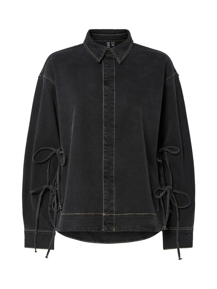 Veste en Jean Bleu/Brut Femme Pieces Pcmathea Curved Denim 2