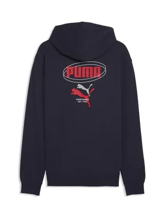 Sweat Marine/Rouge Homme Puma Ess Logo 2
